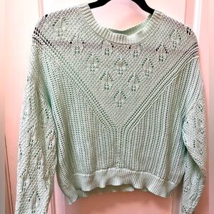 Minty green patterned sweater from Forever 21